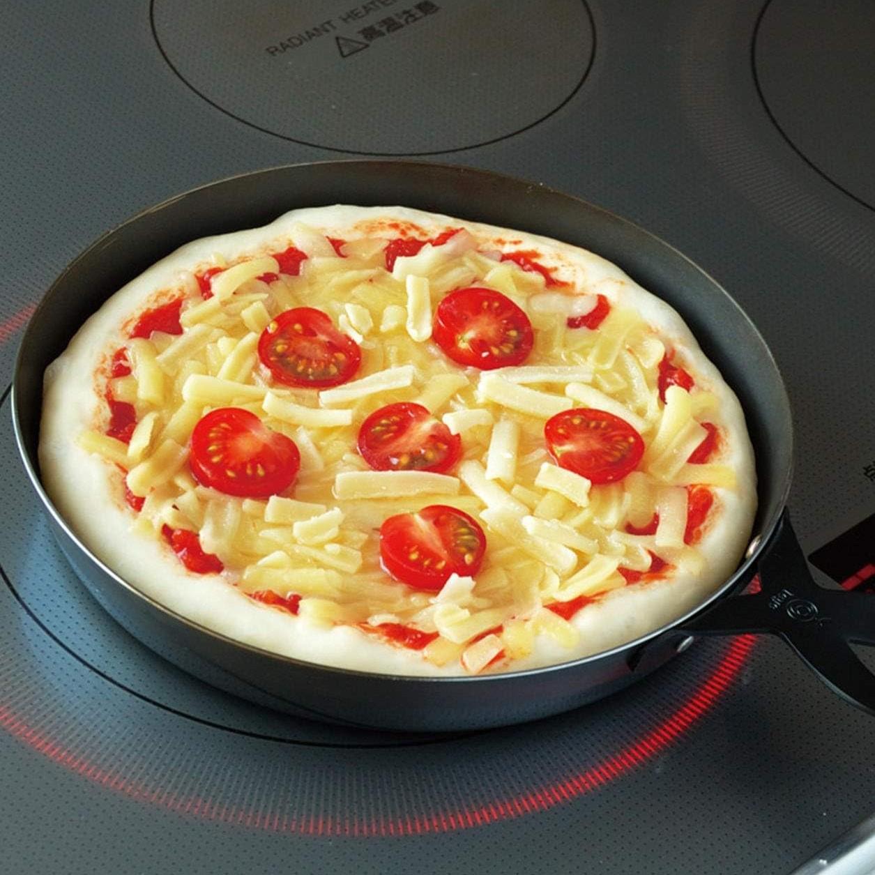 Leye Small Iron Pizza Plate for Broiler Grill 28×20×3.5cm