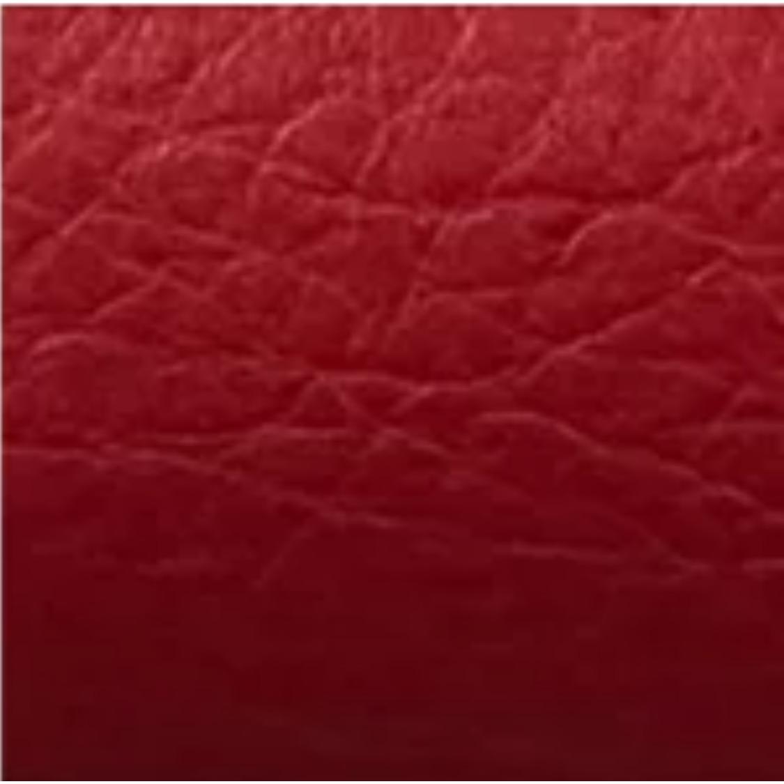 Life Red Leather Large Pen Case with Nylon Lining