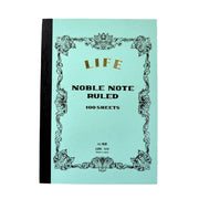 Life Noble A5 College Ruled Notebook with vintage brown cover and cream-colored pages