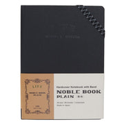 Life Noble Note A5 Plain Notebook with its signature vintage brown cover and cream-colored unruled pages