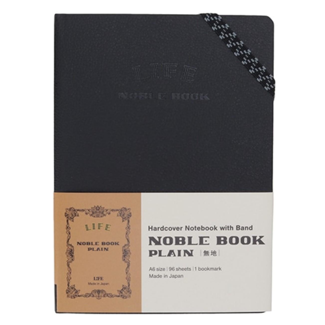 Life Noble Note A5 Plain Notebook with its signature vintage brown cover and cream-colored unruled pages