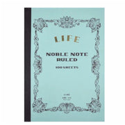 Life Noble B5 College Ruled Notebook with classic brown vintage cover and cream paper pages
