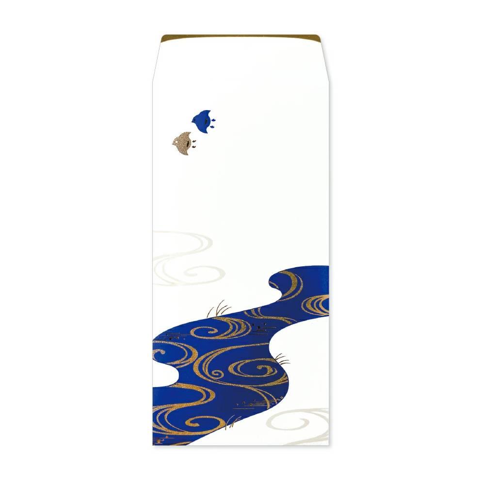 Long Gold Foil Money Envelope – Blue River Japanese Design