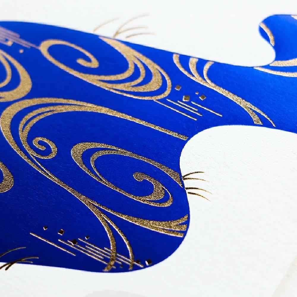Long Gold Foil Money Envelope – Blue River Japanese Design