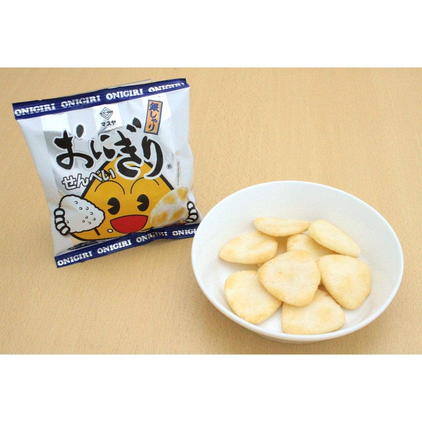 Masuya Salted Onigiri Senbei Japanese Rice Crackers Pack of 3