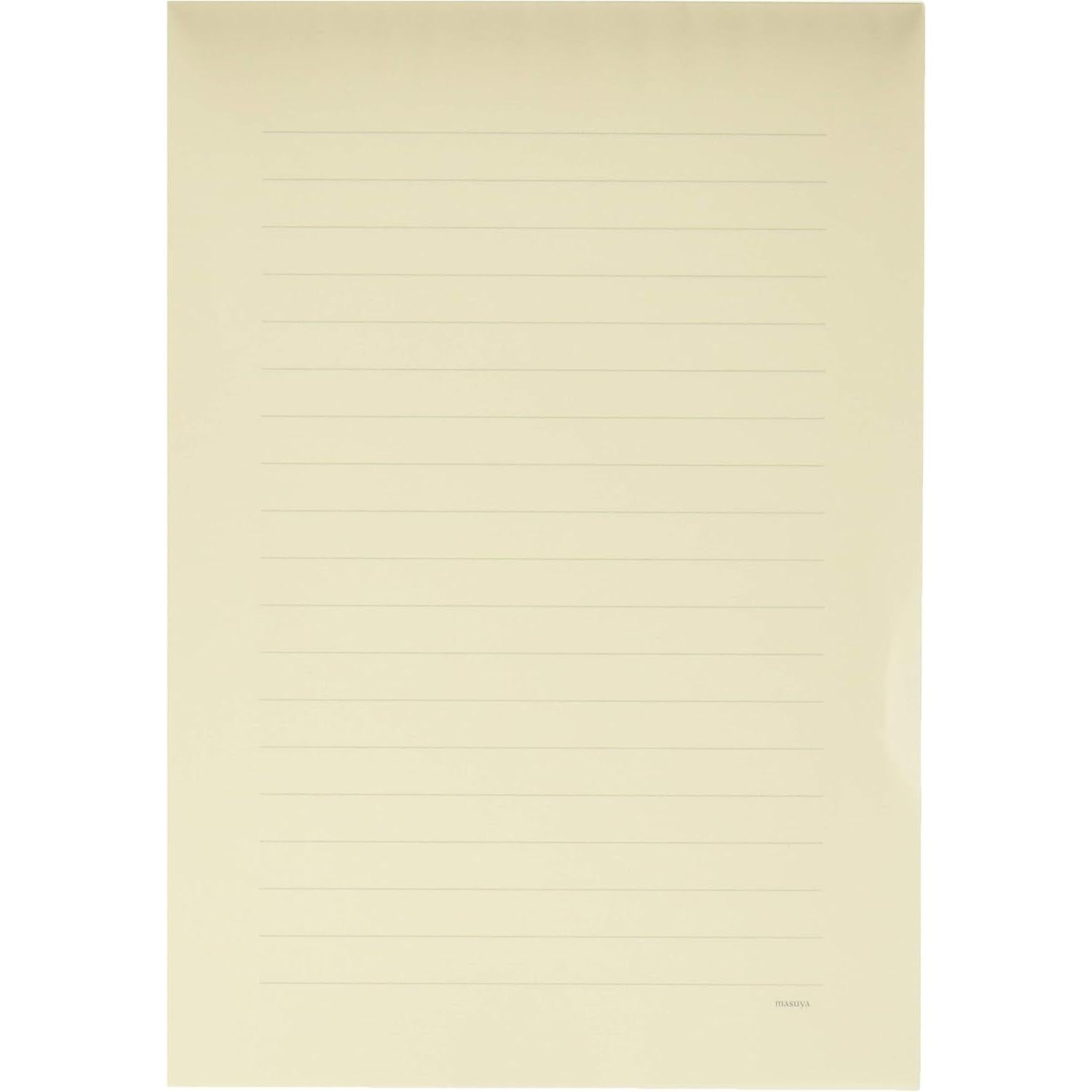 Masuya Yuga B5 Single Ruled Cream Notebook – 100 Pages