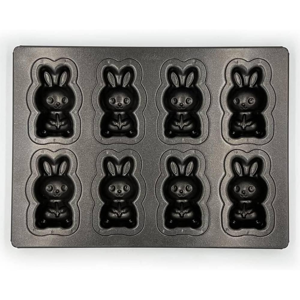Matsunaga Professional 8‑Cavity Rabbit‑Shaped Nonstick Baking Tray Tin‑Plated Steel