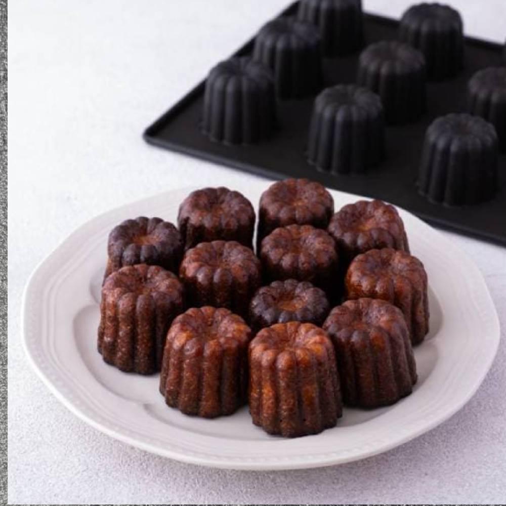 Matsunaga Nonstick Teflon Canelé Baking Tray – 12 Cups