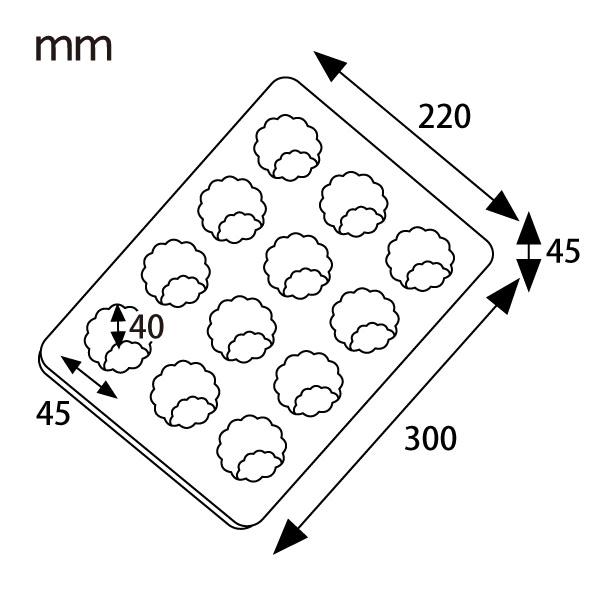Matsunaga Nonstick Teflon Canelé Baking Tray – 12 Cups