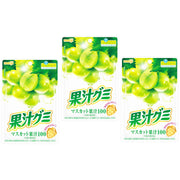 Meiji Muscat White Grape Gummy Candies – 3 Pack 54g Each