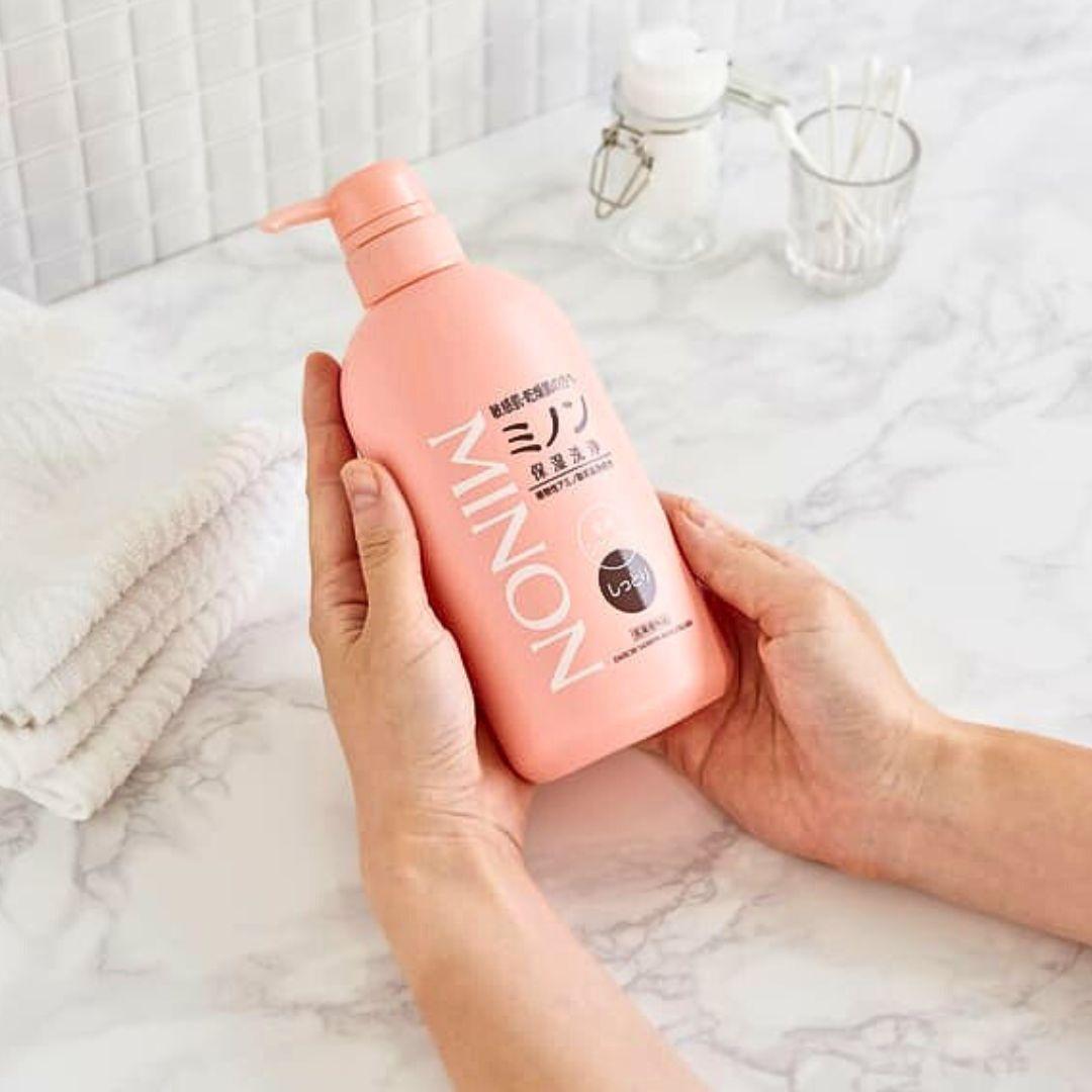 Minon Moisturizing Whole Body Wash for Dry Skin 450ml