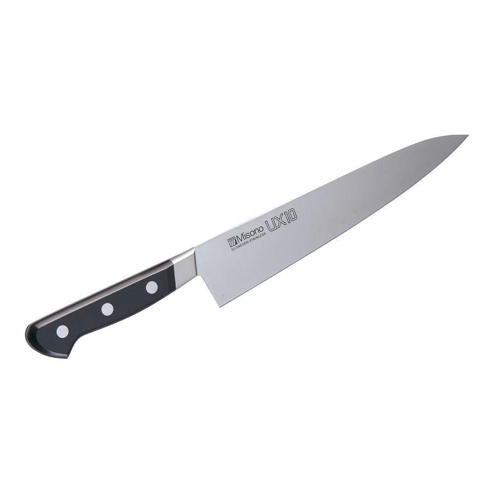 Misono UX10 210mm Gyuto Chef's Knife with Swedish Stainless Steel Blade and Black Pakkawood Handle