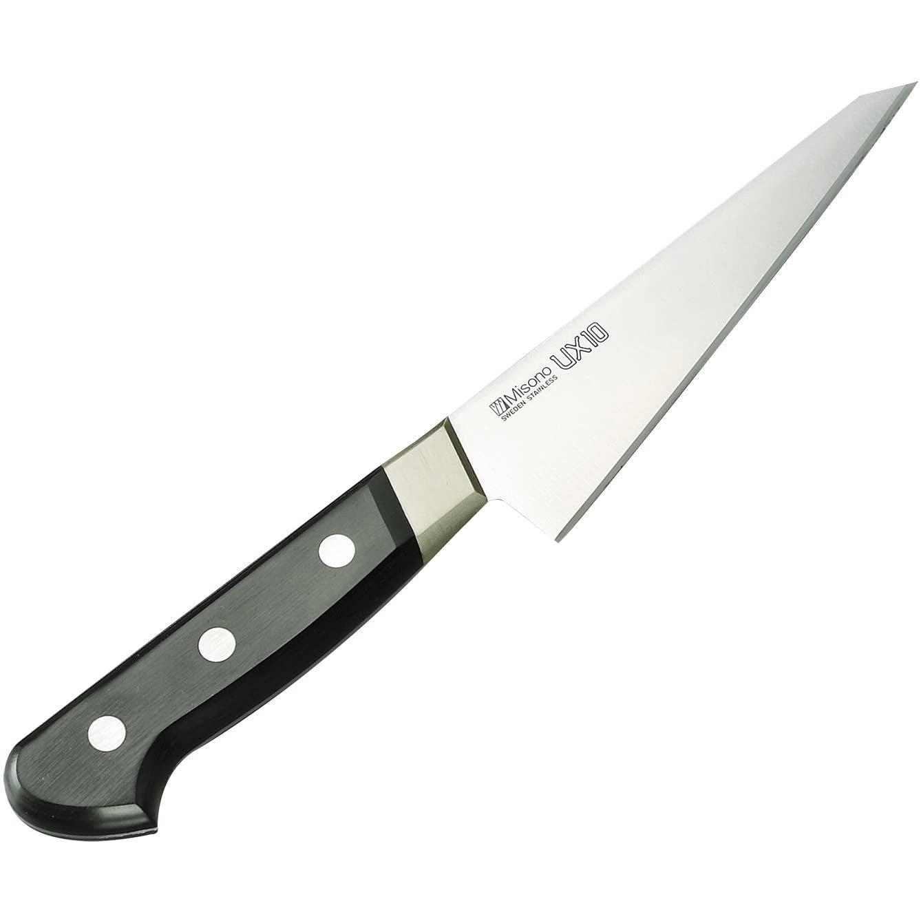 Misono UX10 145mm Japanese Boning Knife with Swedish stainless steel blade and black composite handle