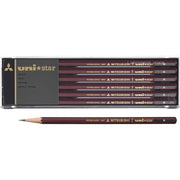Mitsubishi Uni Star H Graphite Pencil Set – 12 Drafting Pencils