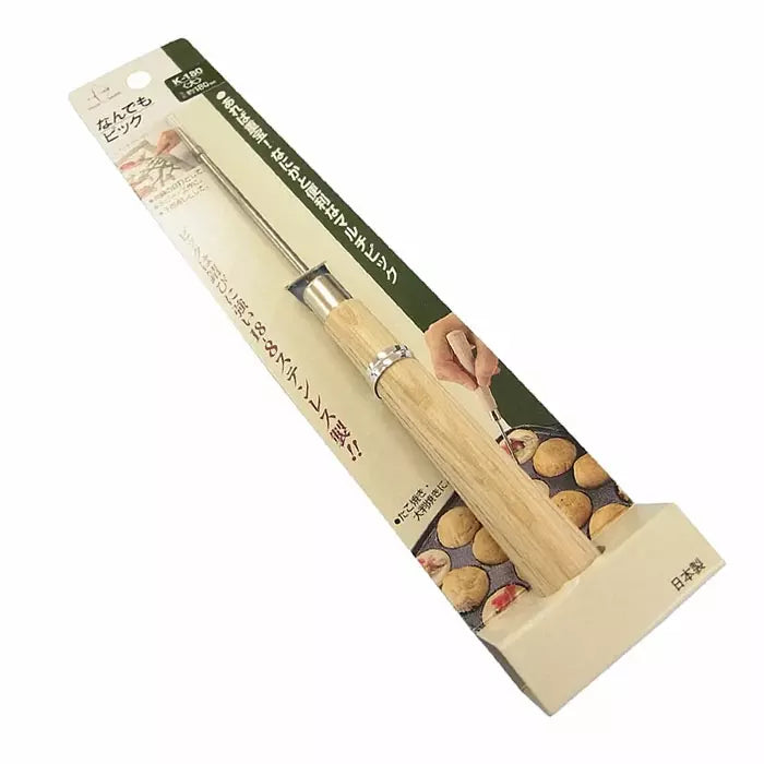 Japanese Tsubame-Sanjo 18cm Wood Handle Takoyaki Pick & Craft Awl