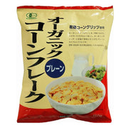 Muso Organic Corn Flakes 150g bag with JAS organic certification logo