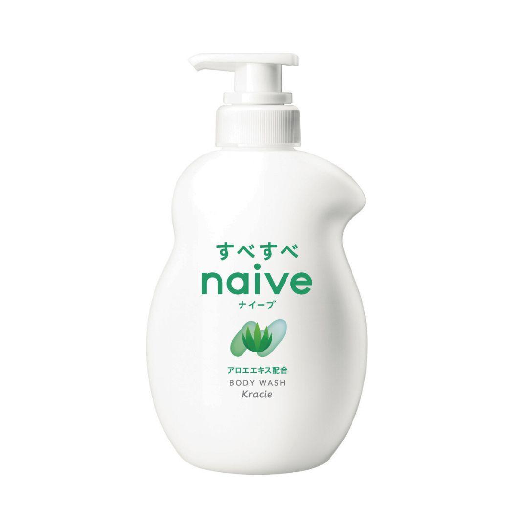 Kracie Naive Aloe Moisturizing Body Wash 530ml Plant-Based