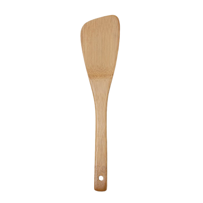 Premium Natural Bamboo Kitchen Turner 30cm Japanese Wooden Spatula