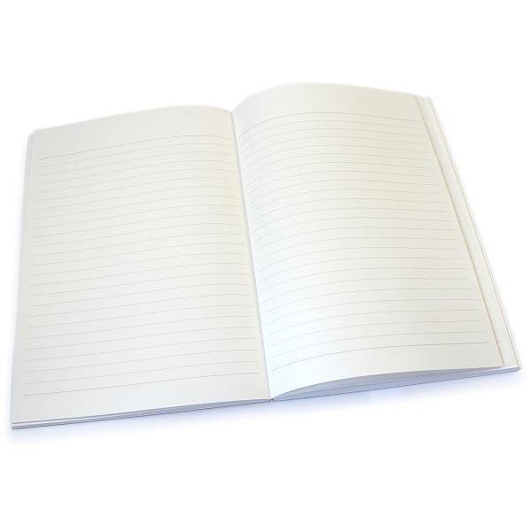 Premium A5 White Ruled Notebook with Japanese Silk Paper