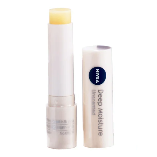 Nivea Deep Moisture Unscented Lip Balm Cream 2.2g SPF26