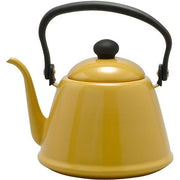 Noda Horo Yellow Enamel Gooseneck Drip Kettle – 2L Capacity