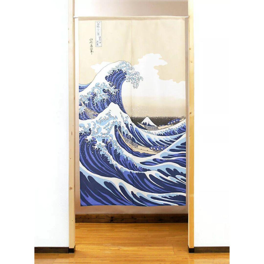 Japanese Noren Curtain Great Wave off Kanagawa 85x150 cm