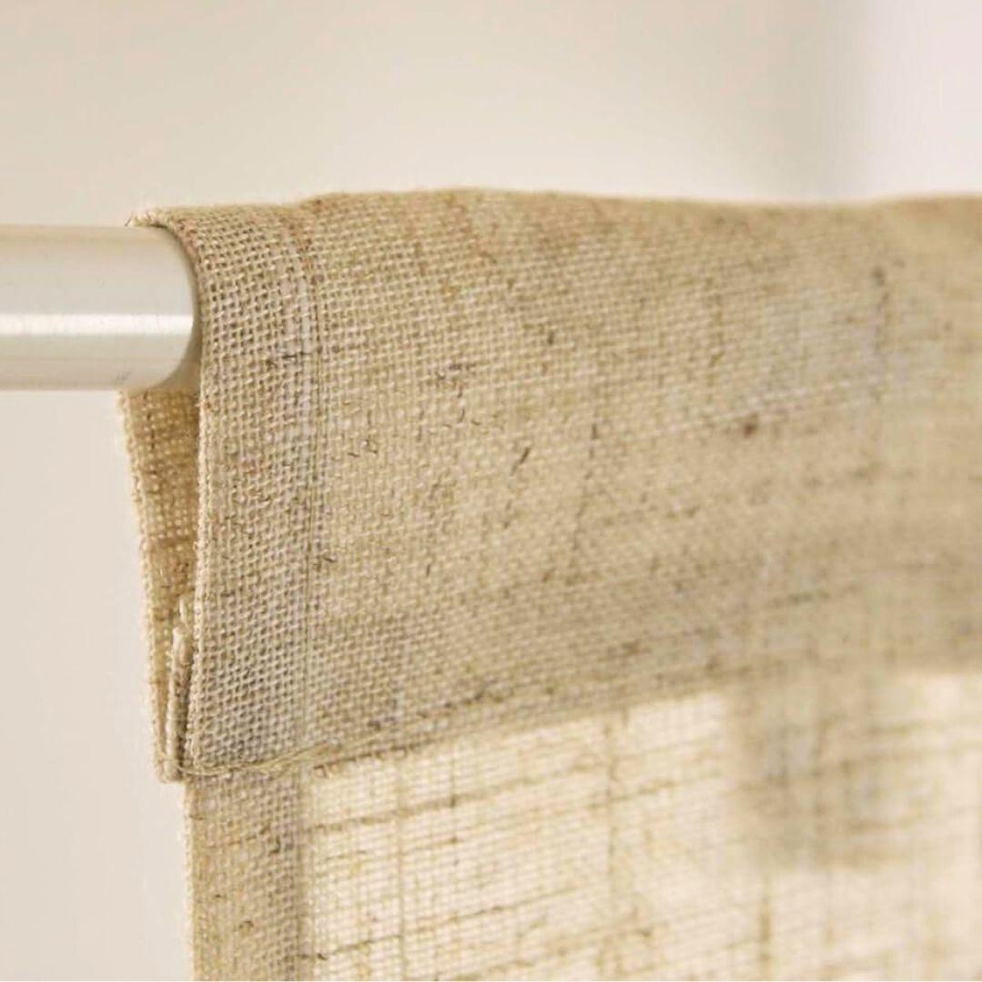 Hand-Printed Green Matcha Gradient Japanese Noren Door Linen Curtain