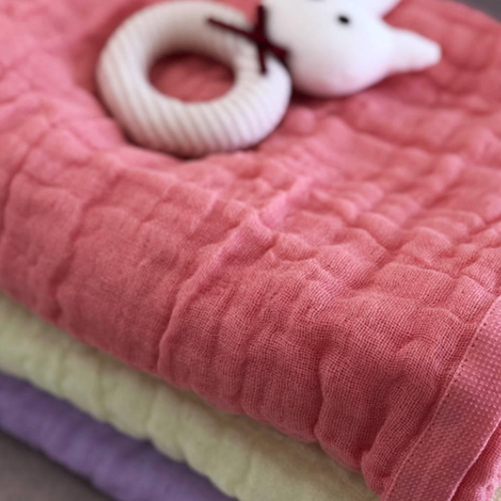Oboro 100% Cotton Muslin Baby Swaddle Blanket 90cm Soft Breathable