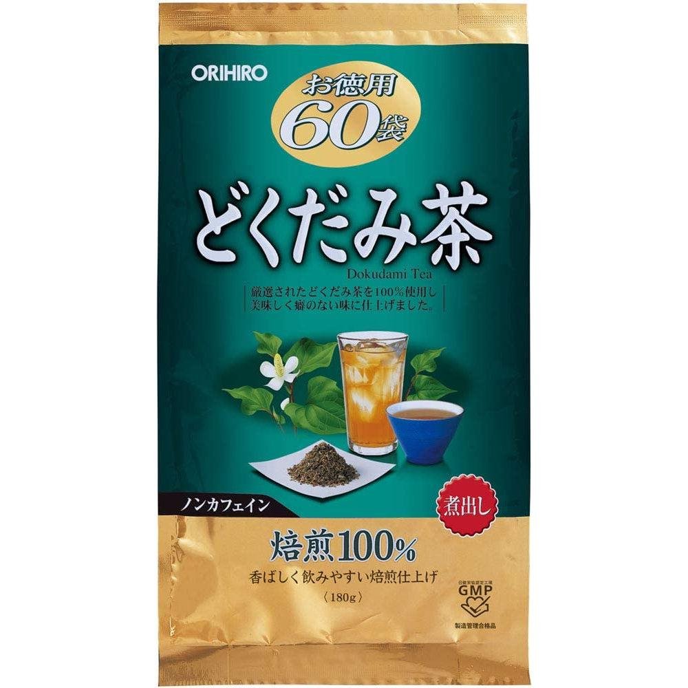 Orihiro Premium Dokudami Houttuynia Cordata Tea 60 Bags Box