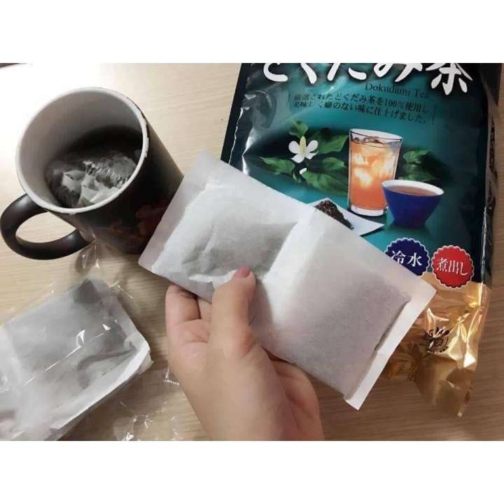Orihiro Premium Dokudami Houttuynia Cordata Tea Bags – 60 Count