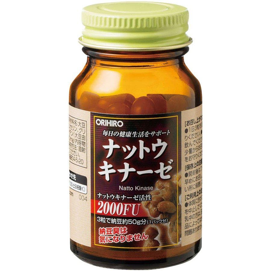 Orihiro Nattokinase Natto Enzyme Supplement – 60 Soft Capsules