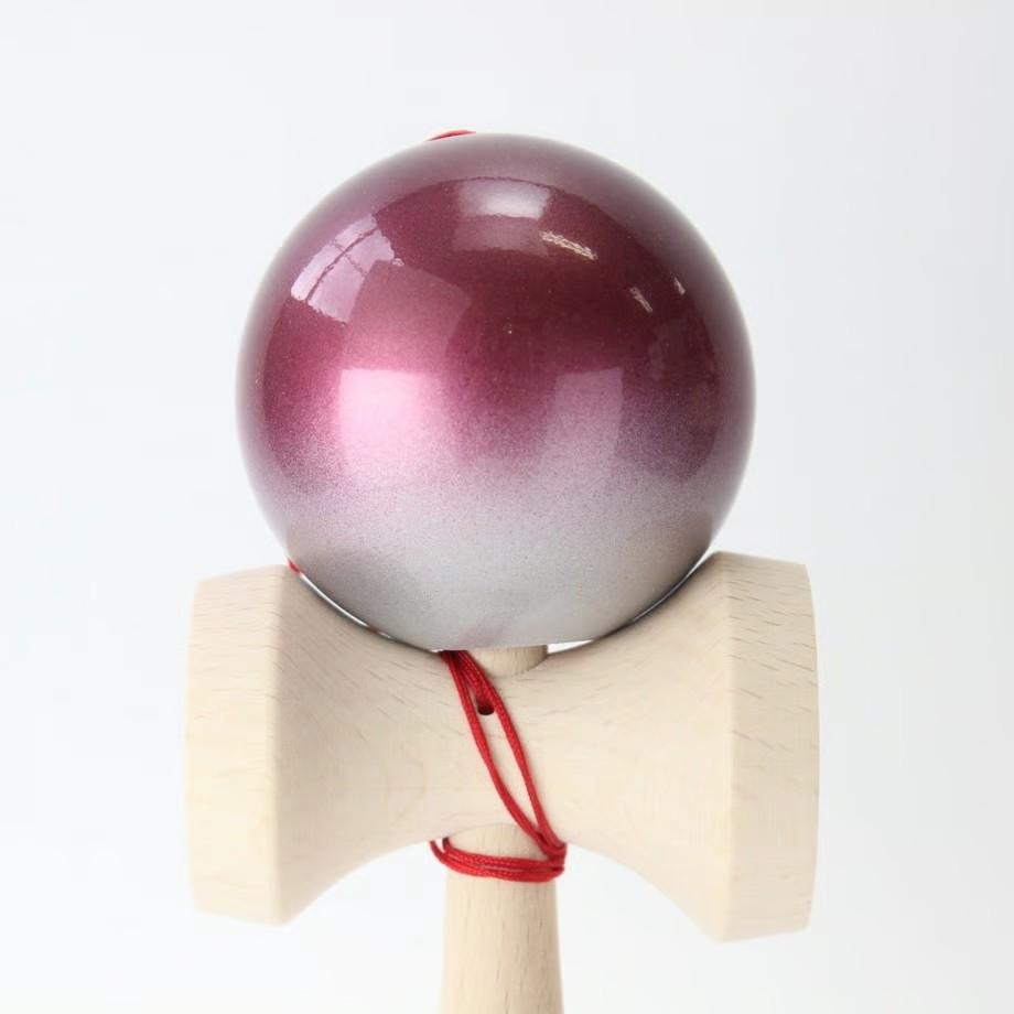 Ozora Handmade Red Silver Kendama – JKA Certified Competition Toy