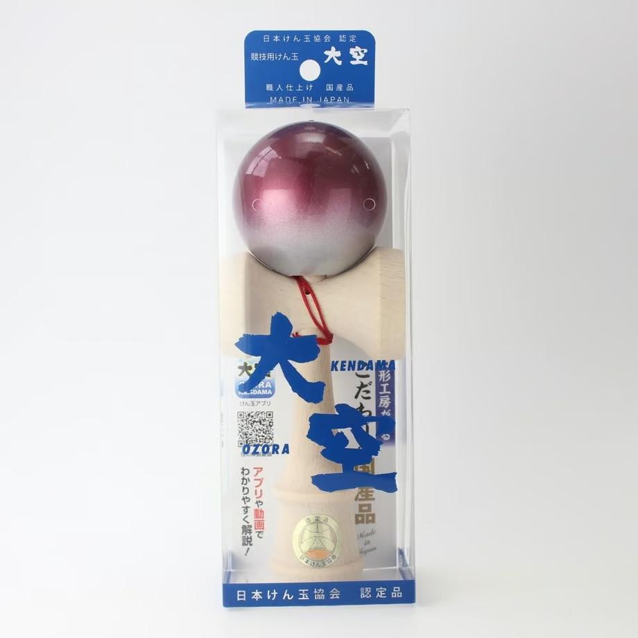 Ozora Handmade Red Silver Kendama – JKA Certified Competition Toy