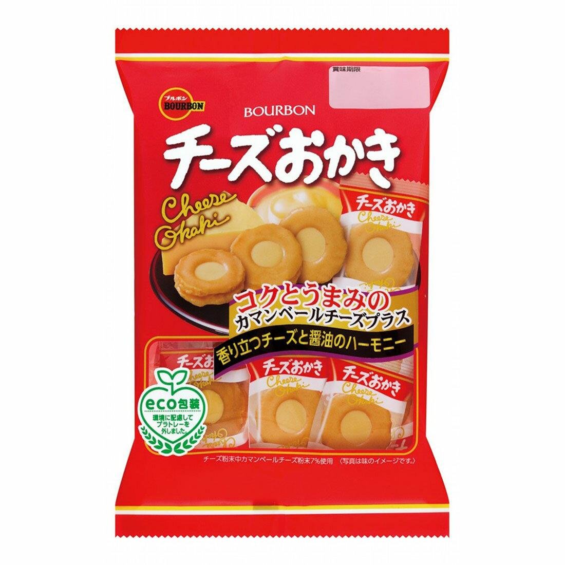 Bourbon Cheese Okaki Cream-Filled Rice Crackers – 85g Snack