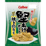 Calbee Kataage Nori Seaweed Crispy Potato Chips 12‑Pack 65g