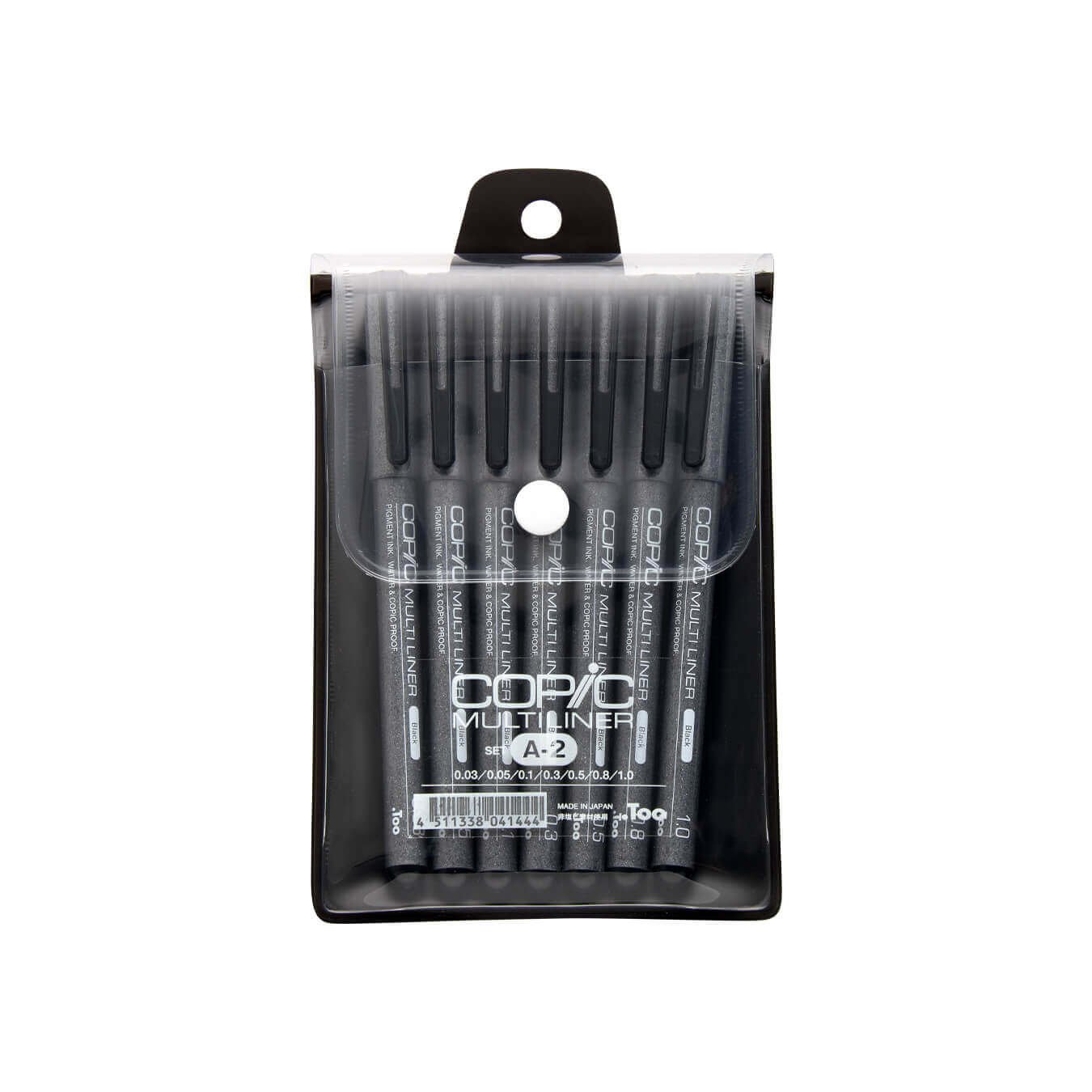 Copic Black Multiliner Marker Set – 7 Precision Pens for Artists
