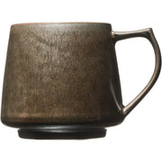 Japanese Mino Ware Handcrafted Black Porcelain Mug 320ml