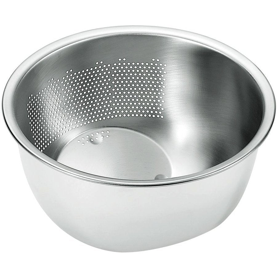 Premium 3‑Way Stainless Steel Rice Washing Bowl with Strainer