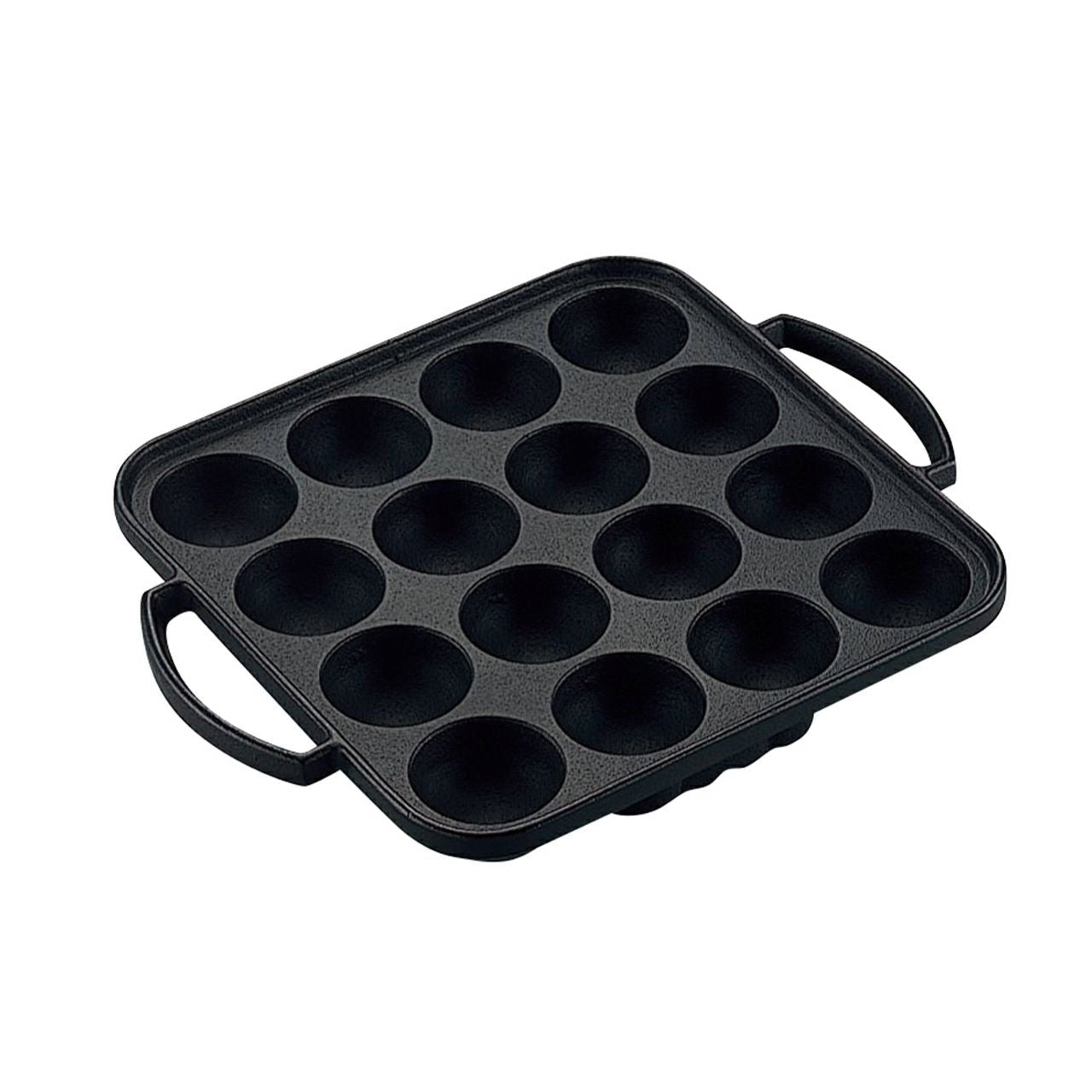 Ikenaga 16-Ball Cast Iron Takoyaki Pan – IH & Gas Compatible