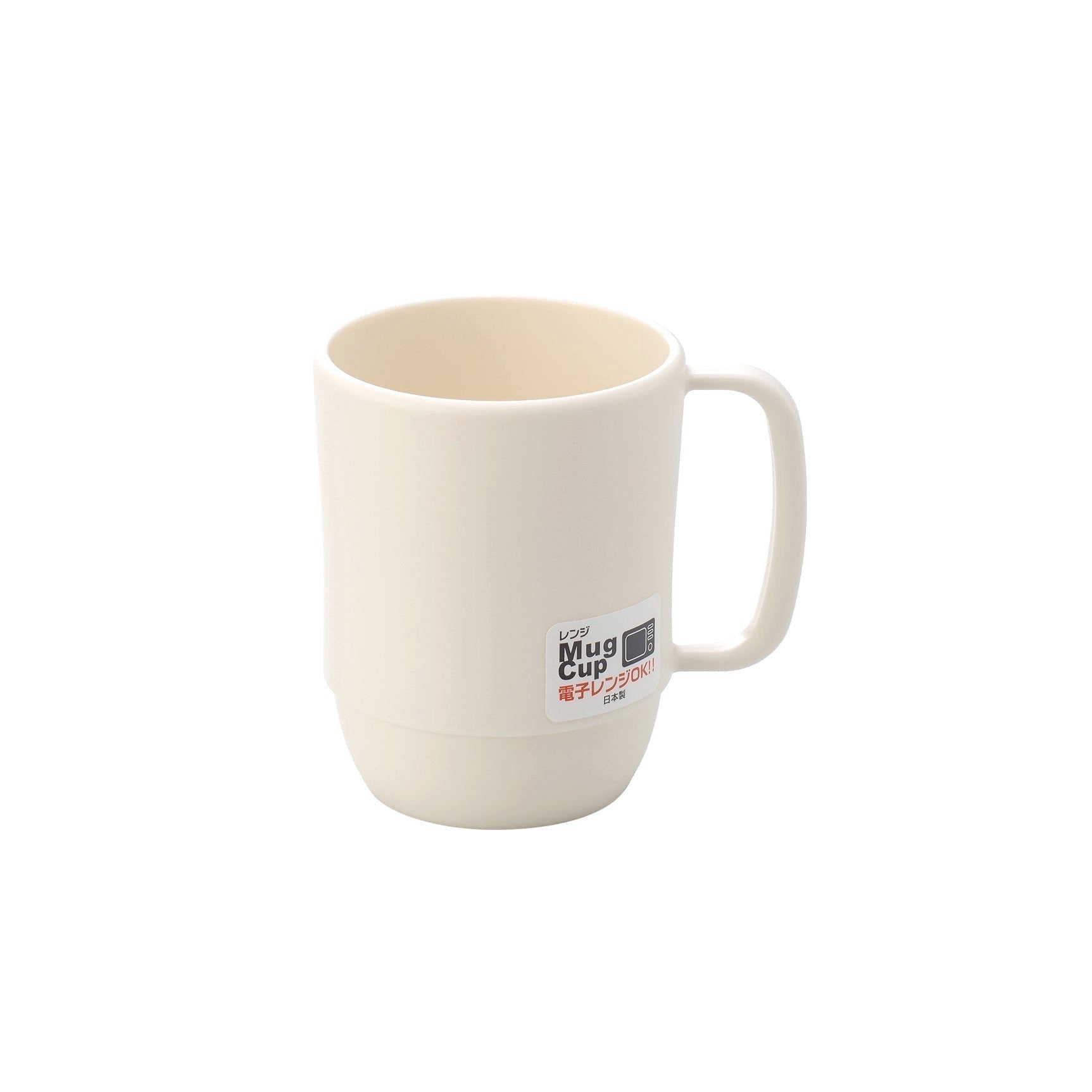 Inomata Lightweight Microwavable Plastic Coffee Mug – Ivory 350ml