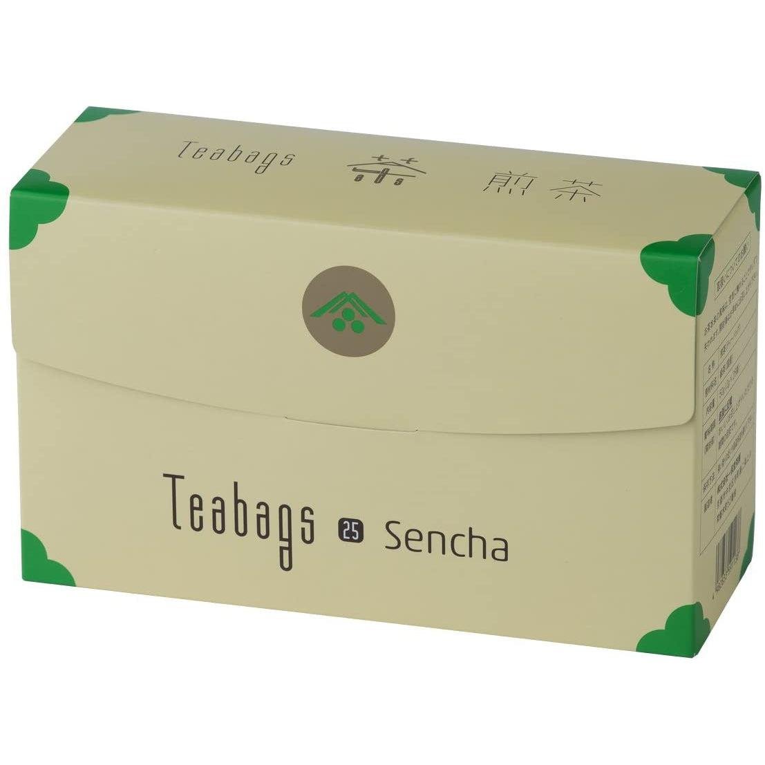 Ippodo Premium Japanese Sencha Green Tea Bags 25 Count box with authentic Kyoto branding