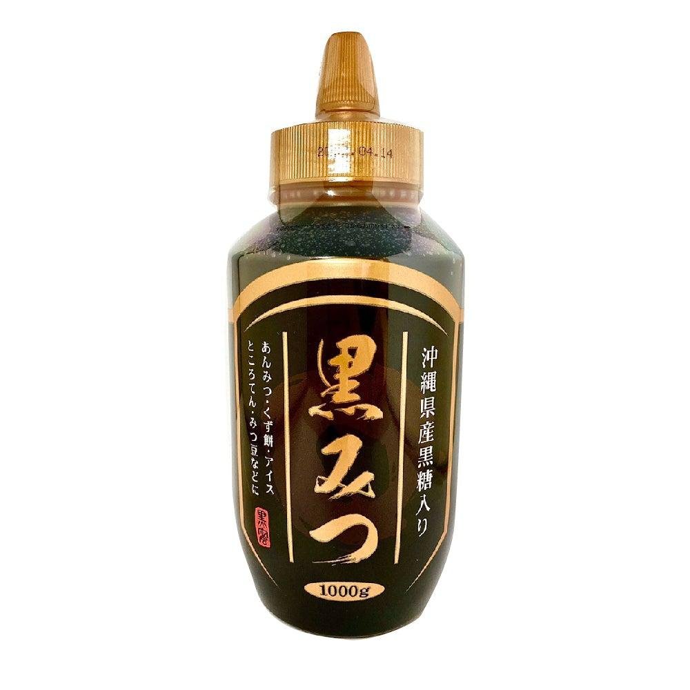 Kousyo Okinawa Brown Sugar Syrup 1000g squeeze bottle featuring authentic Japanese Kuromitsu