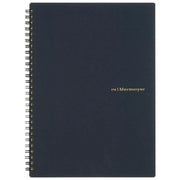 Maruman Mnemosyne B5 Notebook N194A featuring black cover and gold embossed logo