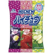 Morinaga Hi-Chew Assorted Flavors 6-Pack Variety showing various fruit flavors in colorful packaging