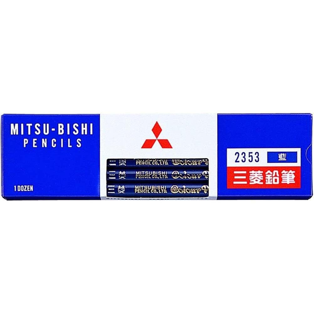 Mitsubishi Prussian Blue Colored Pencil Set – 12 Vibrant Japanese Pencils