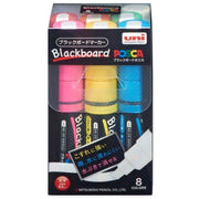 Uni Posca Blackboard Fat Marker Set – 8 Bold Water‑Based Colors