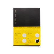 Stalogy B6 365 Days Notebook in Black featuring a minimalist cover and thin 5mm grid paper