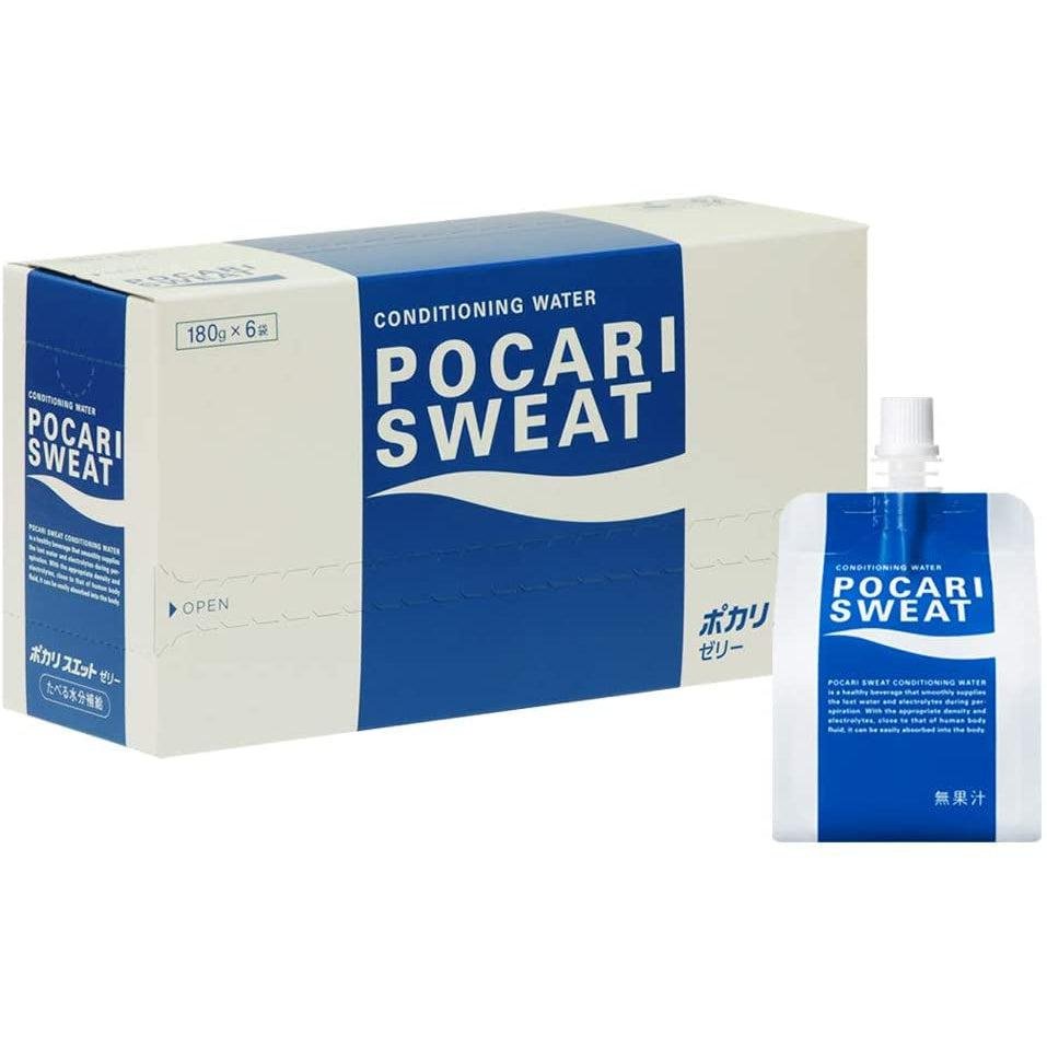 Otsuka Pocari Sweat Electrolyte Jelly 180g resealable pouches in a pack of six