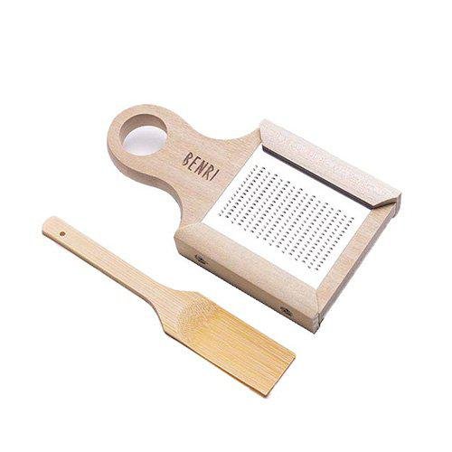 Premium Japanese Wooden Wasabi Grater with Magnolia Paddle