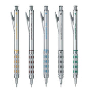 Pentel GraphGear 1000 0.3mm professional mechanical pencil with silver metal barrel and retractable tip